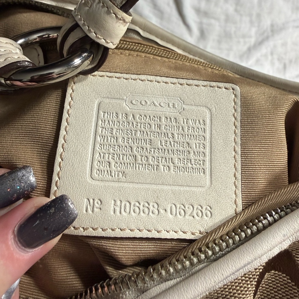 Coach Vintage Y2K Brown & Beige Mini Soho hobo bag‎ - Picture 5 of 8